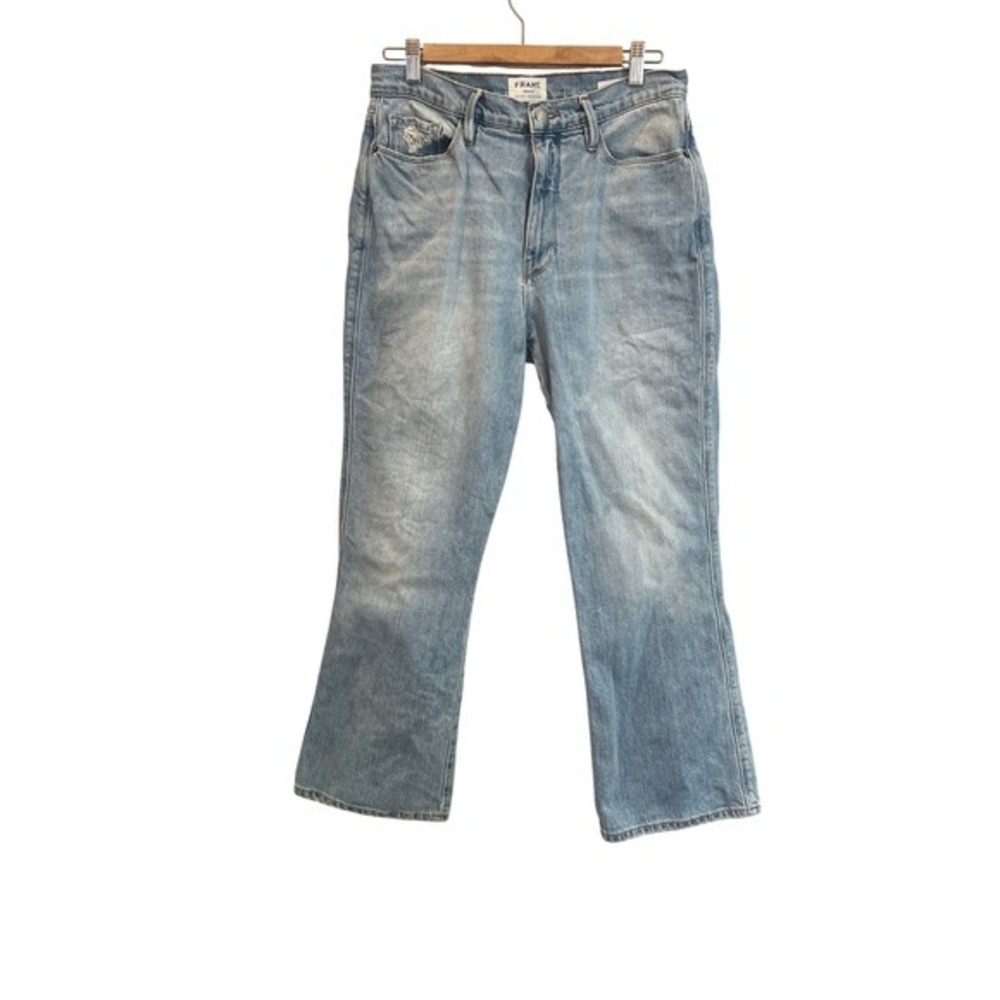 Frame Denim‎ Le Sylvie Kick Boot Cut Jeans Light Wash Size 30